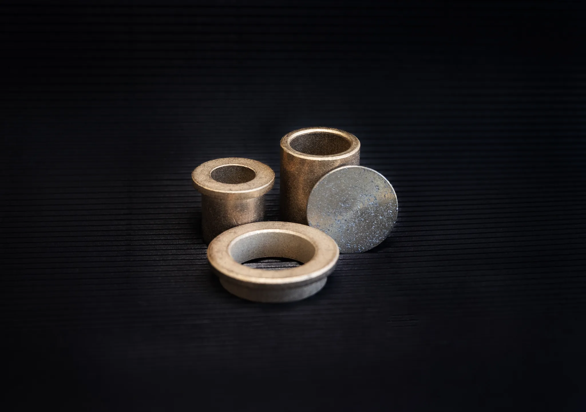 Plain sintered bronze bearings
