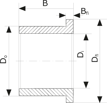 Flanged bushing